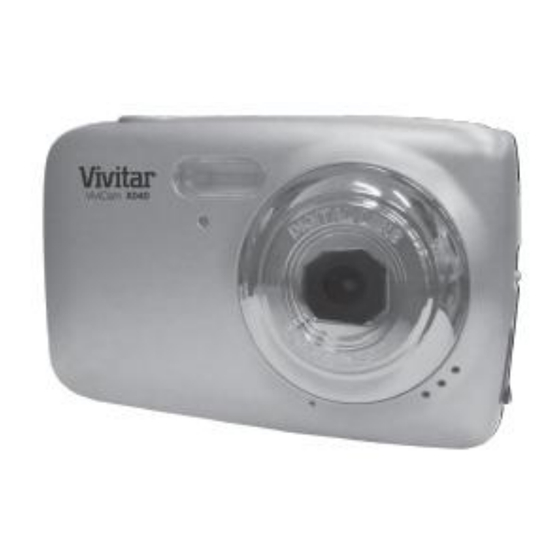 Vivitar ViviCam X040 User Manual