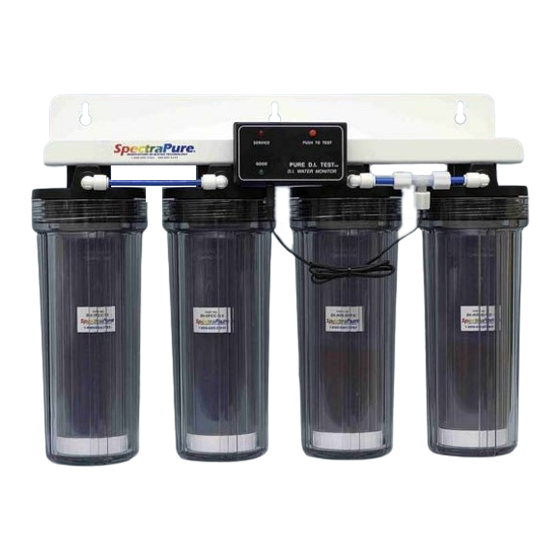SpectraPure The Ultimate DI System Installation And Operating Manual