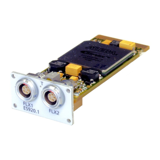 ETAS FlexRay ES920.1 User Manual