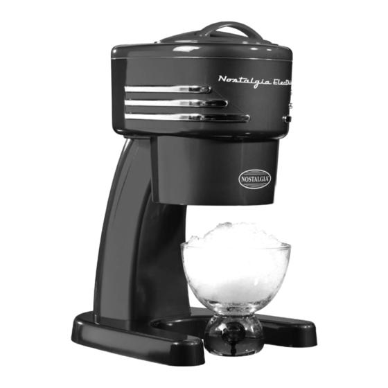 Nostalgia Retro Series Instructions And Recipes Manual