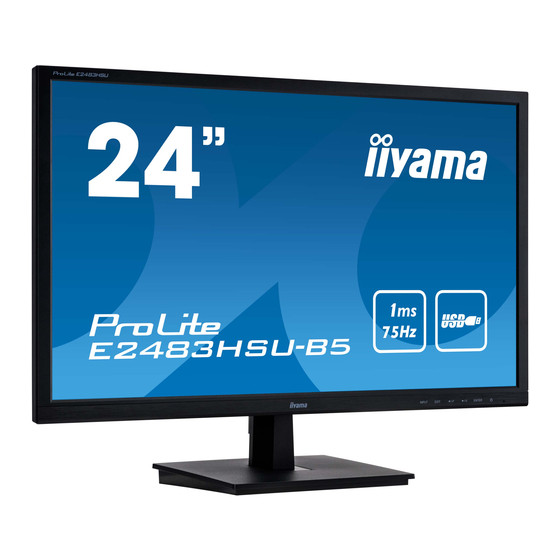 Iiyama ProLite B24B3HSU Manuals