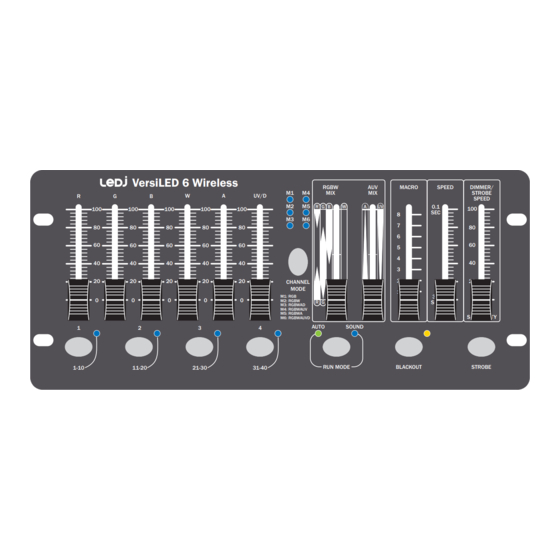 Ledj VersiLED 6 Wireless DMX Controller User Manual