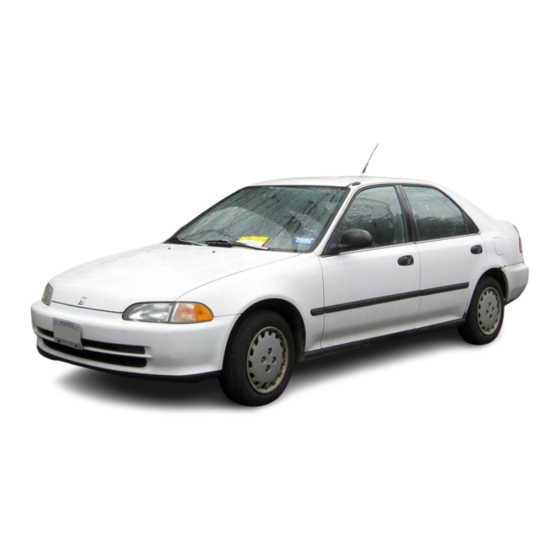 Honda Civic Sedan Owner's Manual