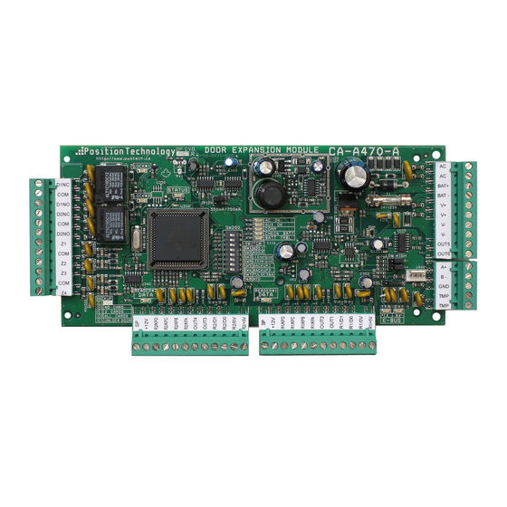 CDVI CA-A470-A Instructions
