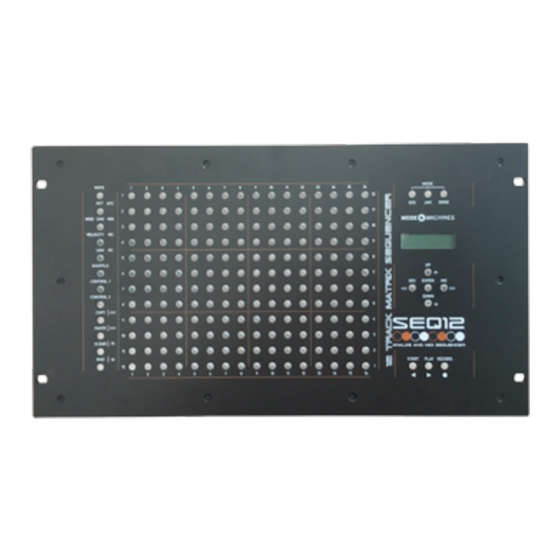 Mode Machines SEQ12 User Manual