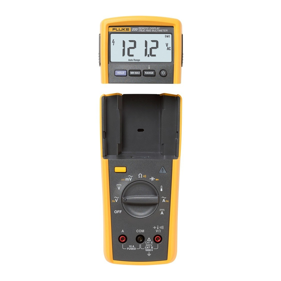 Fluke 233 Quick Reference Manual