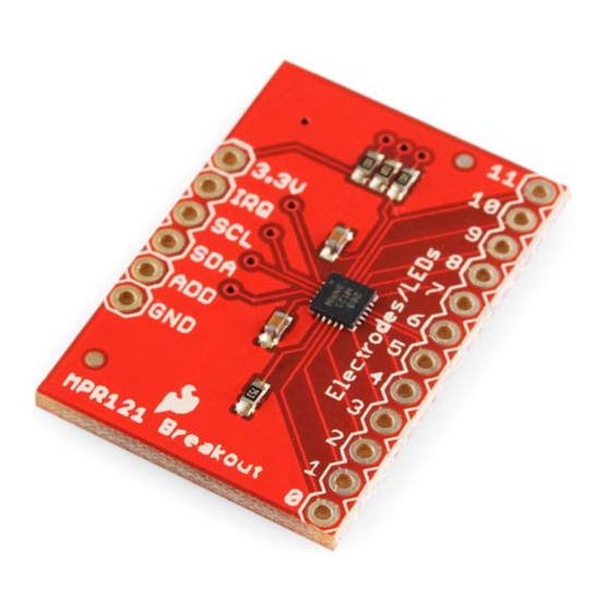 sparkfun MPR121 Hook-Up Manual