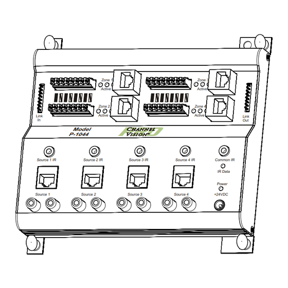 Channel Vision P-1044 Instructions Manual