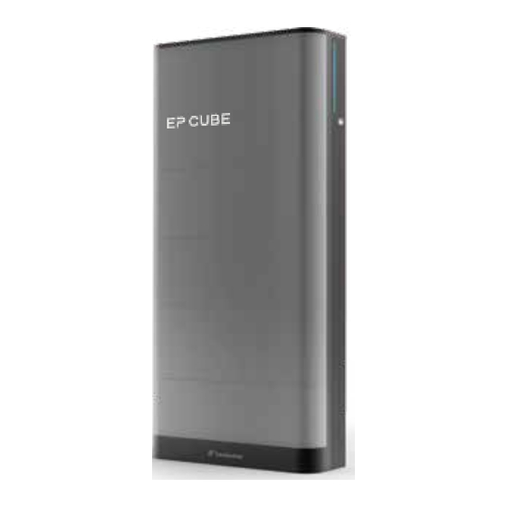 User Manuals: CanadianSolar EP Cube Series Storage