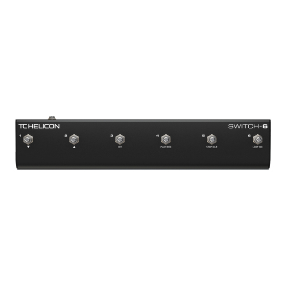 TC-Helicon SWITCH-6 Quick Start Manual