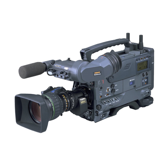 Sony HDW-750 Maintenance Manual