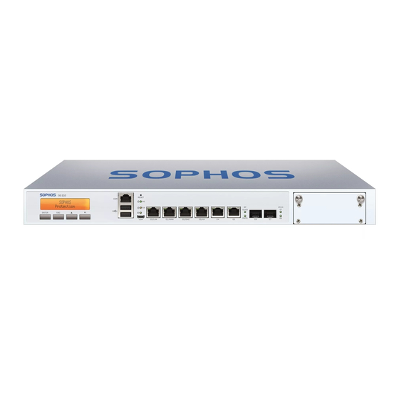 Sophos SG 210 Quick Start Manual