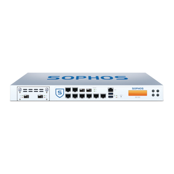 Sophos SG 210 Mounting Instructions