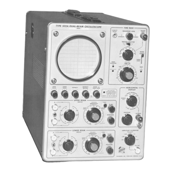 Tektronix 502A Instruction Manual