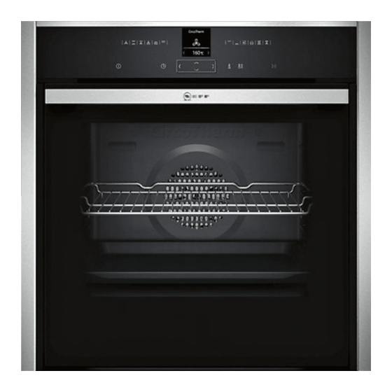 NEFF B47CR32.0B Built-in Electric Oven Manuals