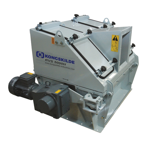 Kongskilde RVS 5000H Directions For Use Manual