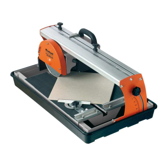 EINHELL TPR 180 UG Tile Cutting Machine Manuals