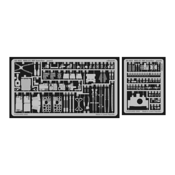 Eduard MiG-21 MF interior Quick Start Manual