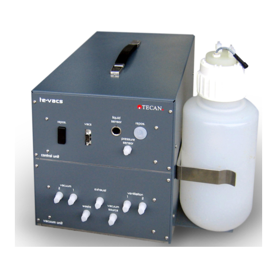User Manuals: tecan Te-VacS Vacuum Separation Module