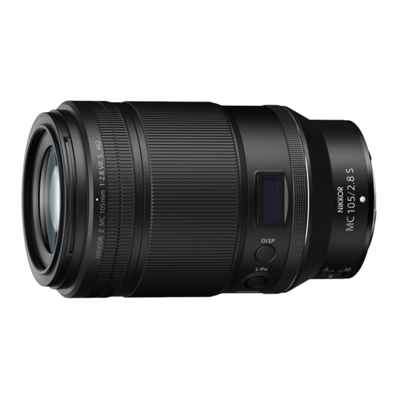 Nikon NIKKORZ MC 105mm f/2.8 YRS User Manual