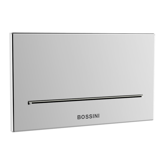Bossini E89610 Installation Instructions Manual