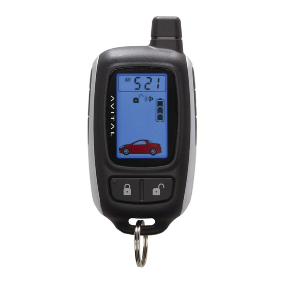 Avital  3300L Owner's Manual
