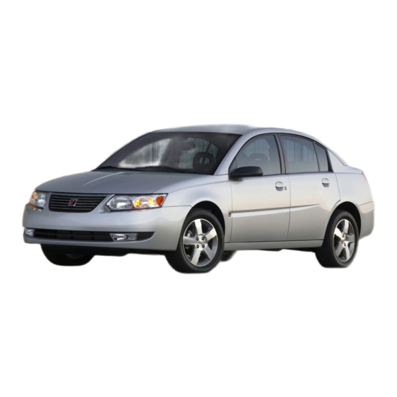Saturn ION 2007 Getting To Know Manual