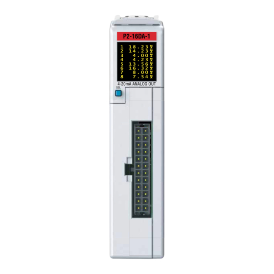 Automationdirect.com Productivity 2000 P2-16DA-1 Manual
