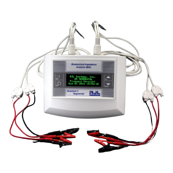 RJL systems QUANTUM V SEGMENTAL BIA User Manual