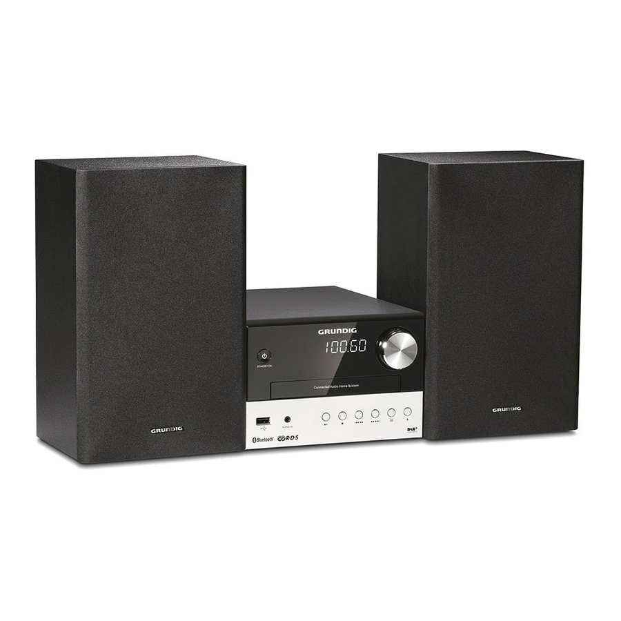 Grundig CMS 3000 BT DAB+ User Manual