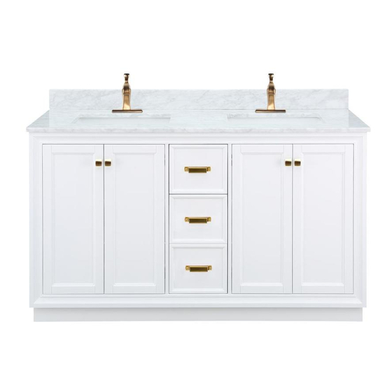 Foremost NOU-LIVING EVERTON VANITY EVTAT5822D Instructions Manual