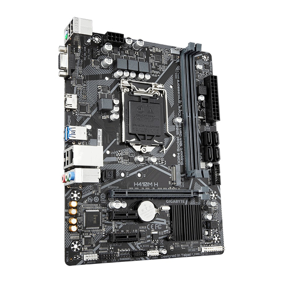 Gigabyte H410M H User Manual