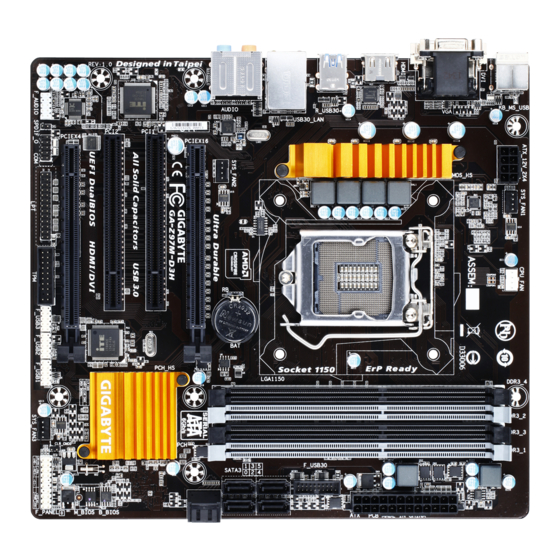 Gigabyte GA-Z97M-D3H User Manual