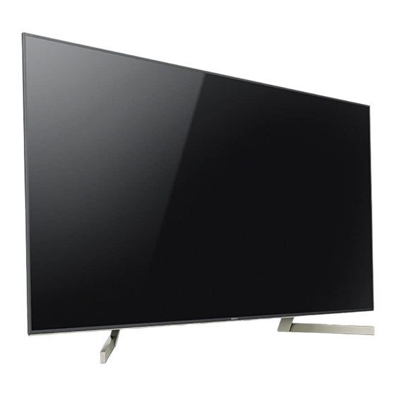 Sony BRAVIA KD-49X9000F Reference Manual