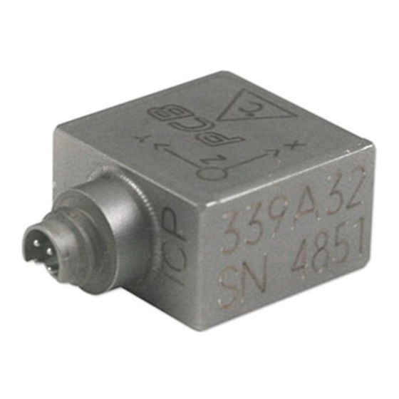 PCB Piezotronics Triaxial ICP 339A32/NC Installation And Operating Manual