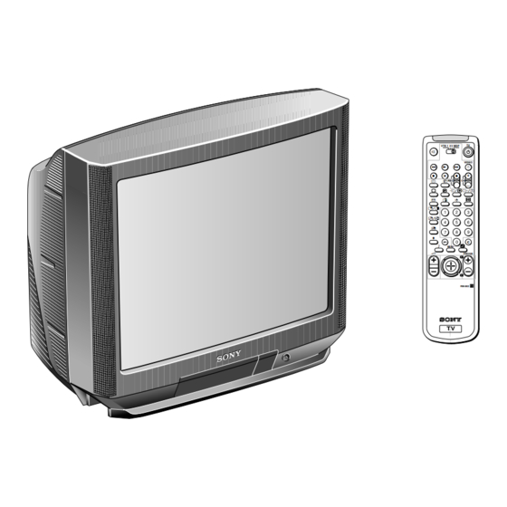 Sony TRINITRON KV-29K1A Service Manual