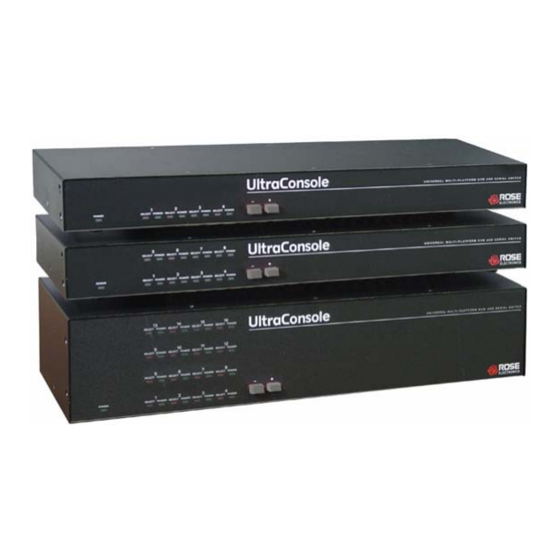 Rose electronics UltraConsole UC1-1X4U Specifications