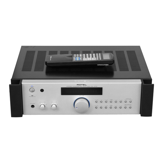 Rotel RA-1070 Owner's Manual