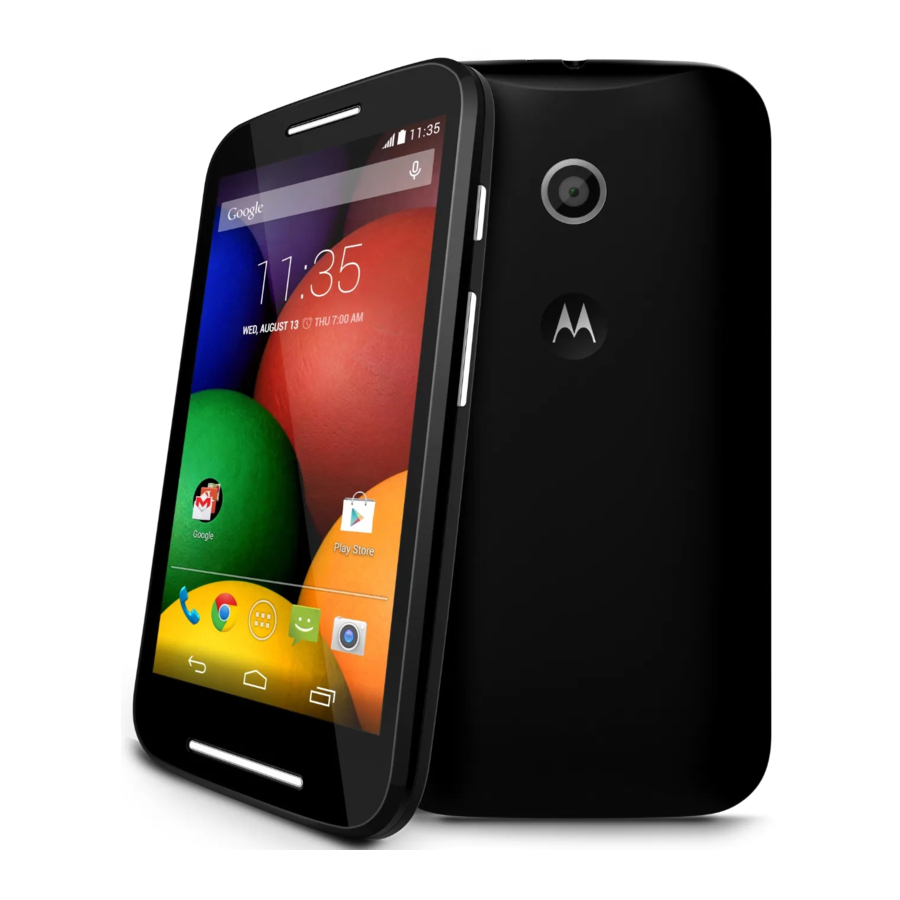 Motorola Moto E Manual