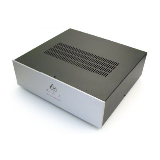 Audio Note DAC2.1x Balanced Owner's Information