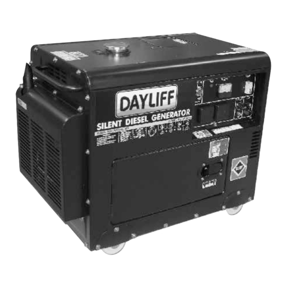 DAYLIFF DG 6000D Diesel Generator Manuals