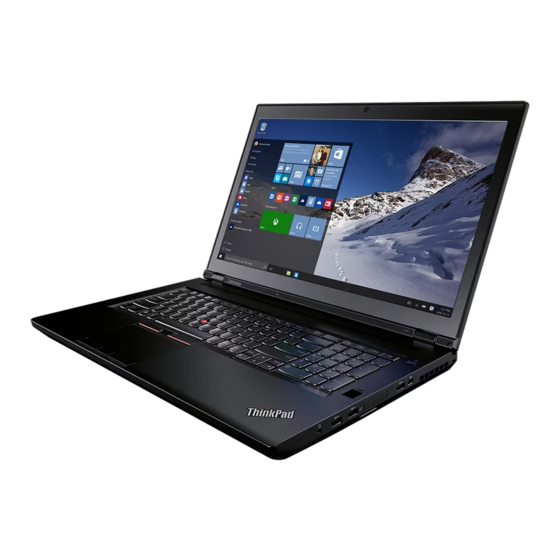 Lenovo ThinkPad P70 Hardware Maintenance Manual