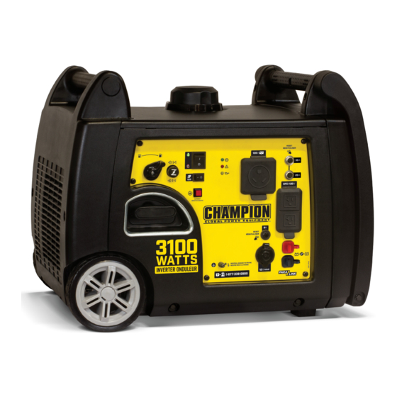 Champion 100523 Inverter Generator Manuals