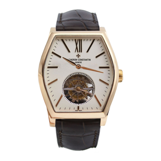 VACHERON CONSTANTIN MALTE TOURBILLON Manual