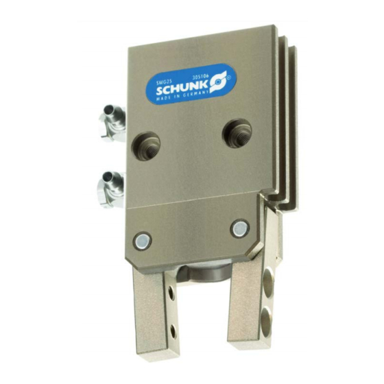 SCHUNK SWG 25 Assembly And Operating Manual
