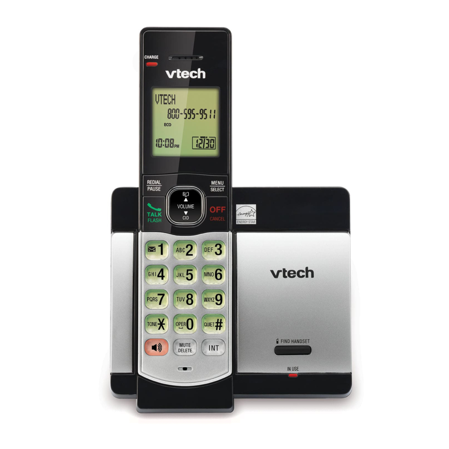 VTech CS5119 - DECT 6.0 Cordless Telephone Manual