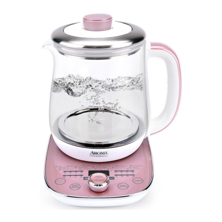 Aroma Professional AWK-701 - Electric Tea Maker Manual