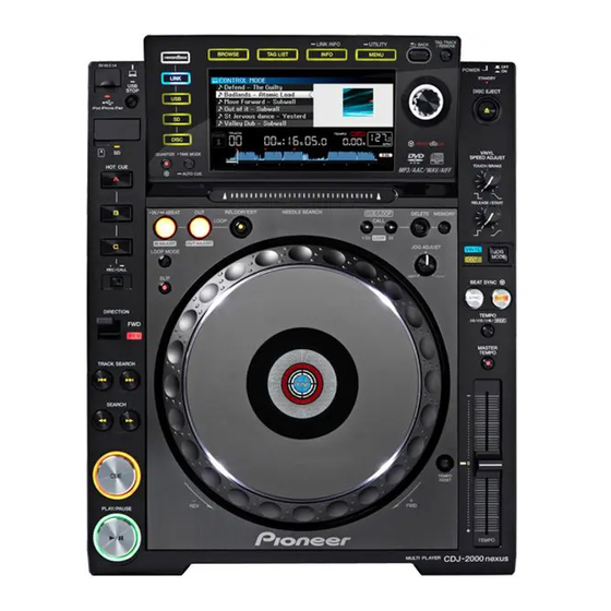 Pioneer CDJ-2000 Firmware Update Manual