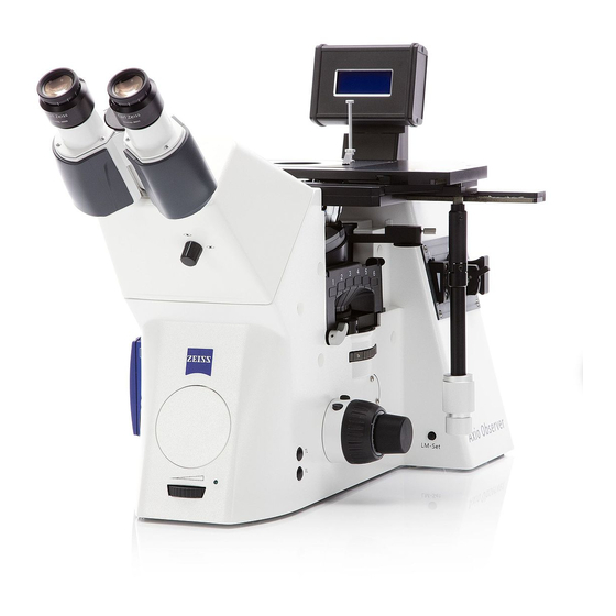 Zeiss Axio Observer Series Microscope Manuals
