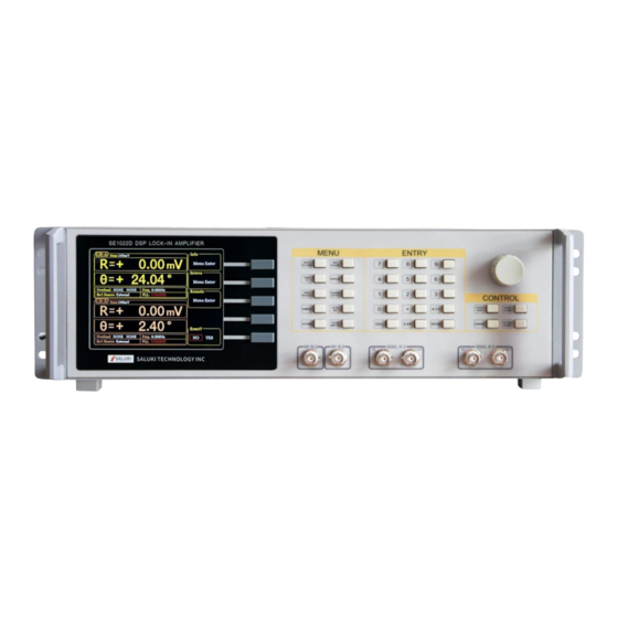Saluki SE1022D DSP Lock-In Amplifier Manuals